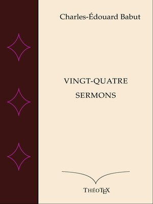 cover image of Vingt-quatre Sermons